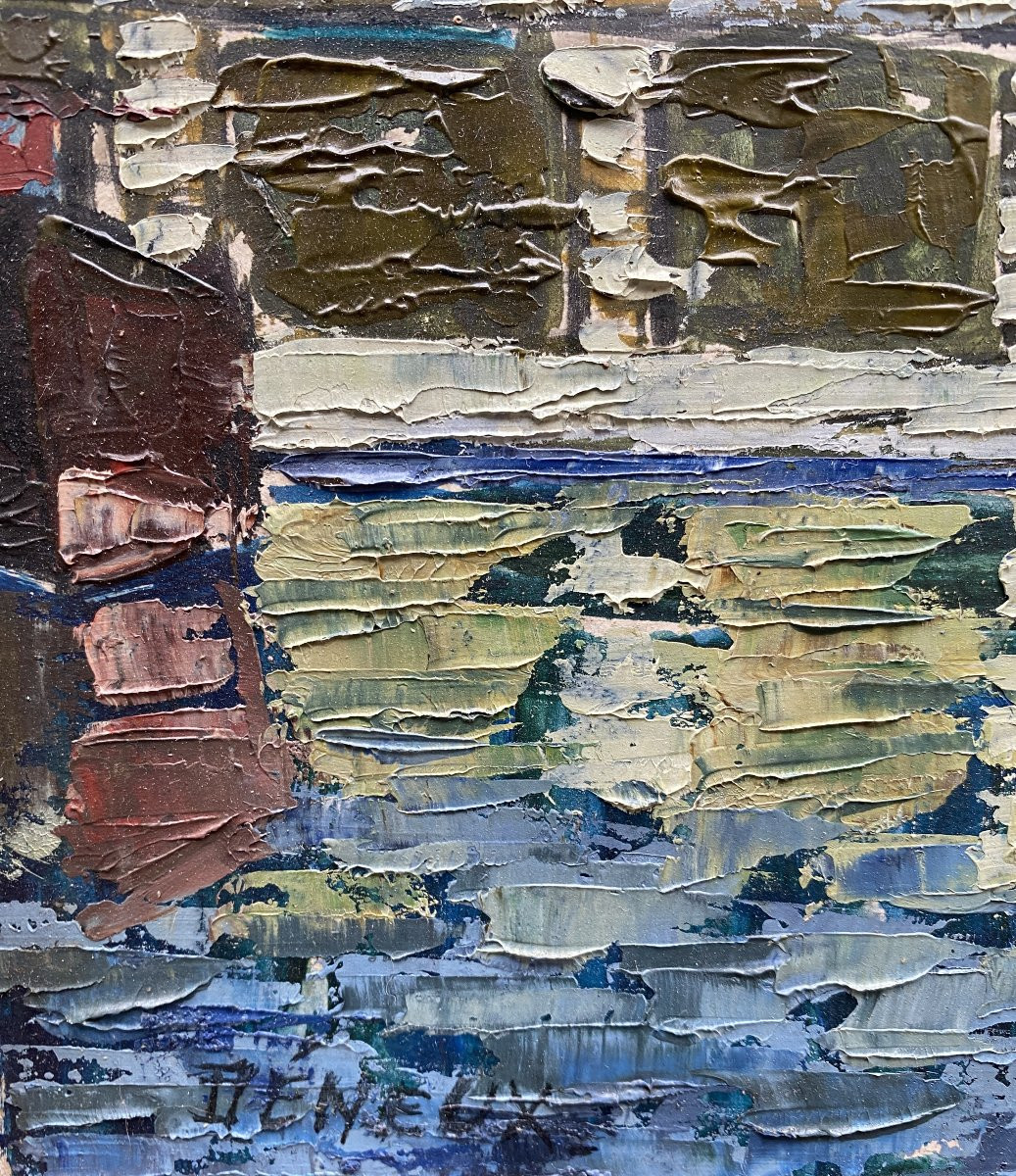 École Française XXème siècle Vue de la Bastille -photo-3