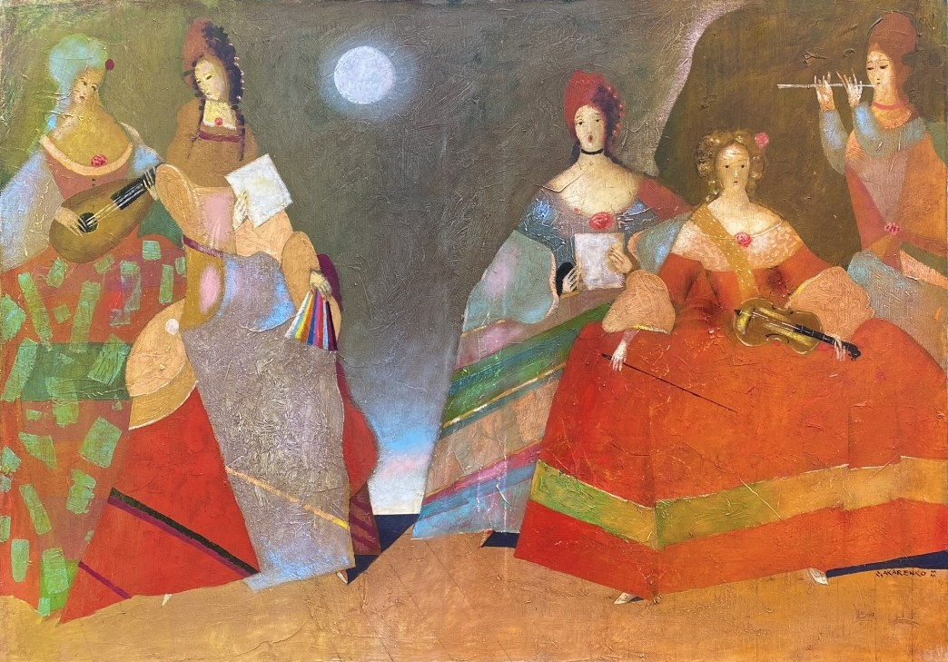 Vladimir Makarenko (1943 Novopushkarivka - ?) Ukraine Le concert 