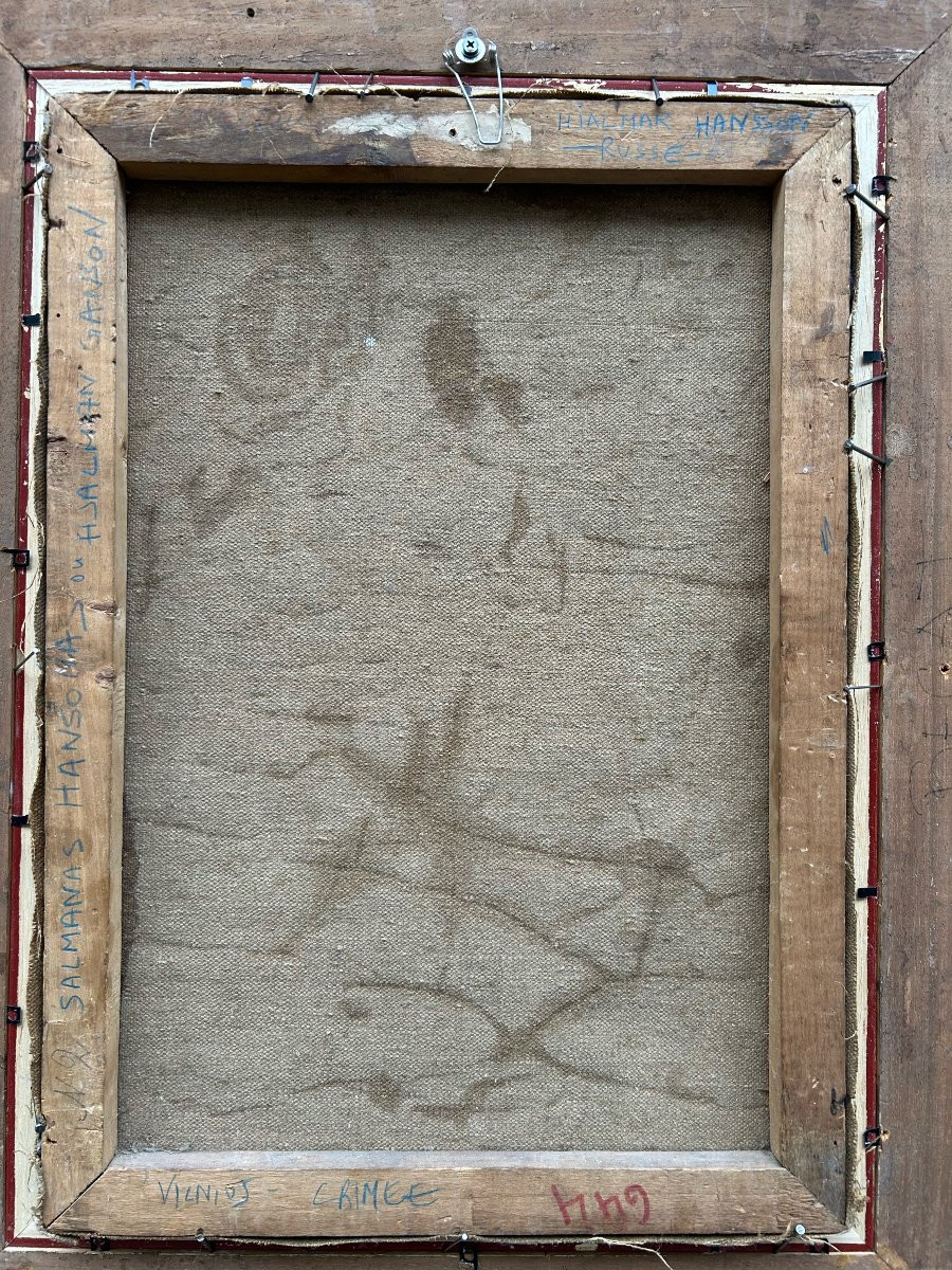 Hjalmar Ganson (1864 Sevastopol - Circa 1932) Russian Crimean Landscape -photo-2