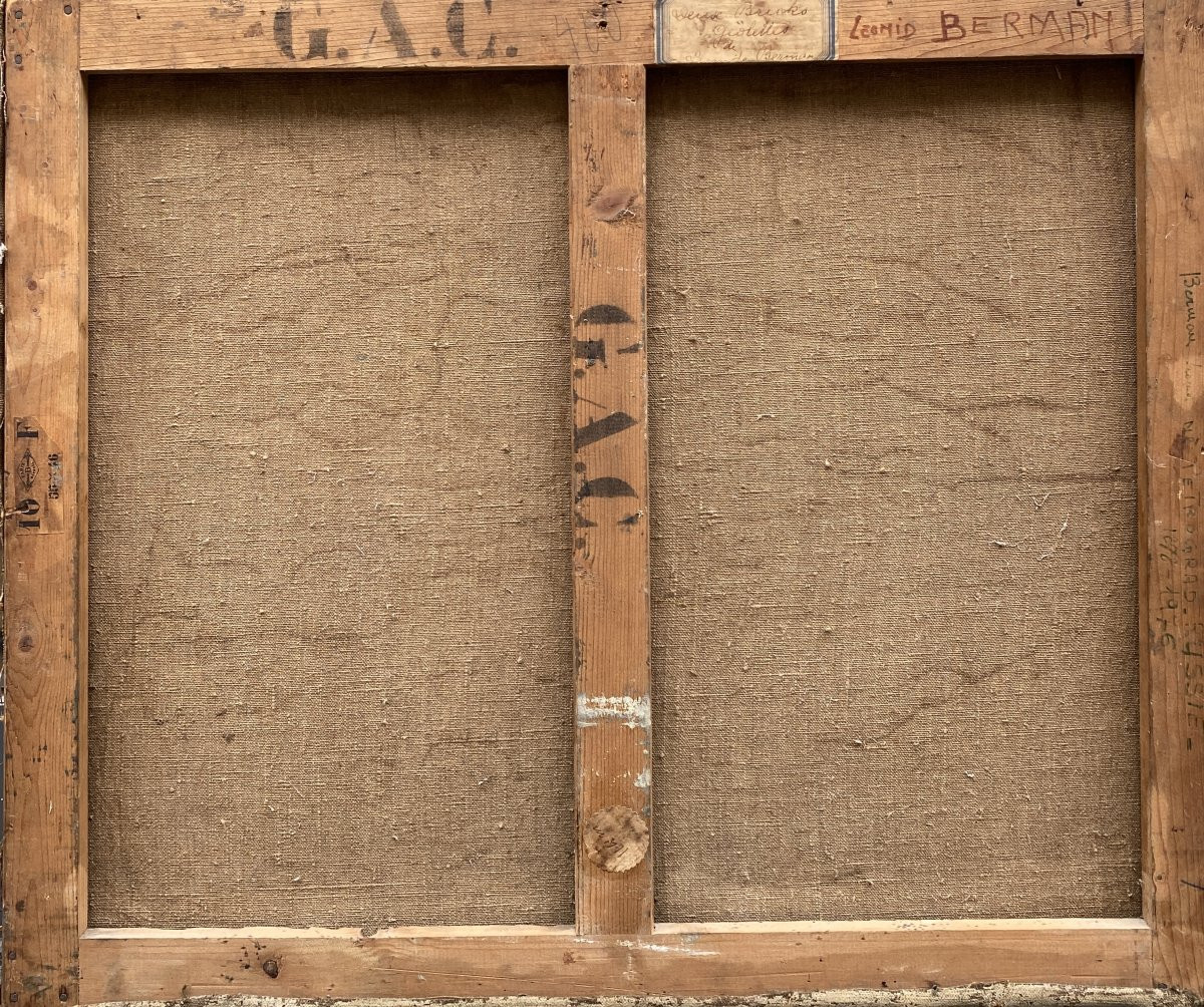 Léonide Berman (1896 Saint-Pétersbourg - 1976 New York) Russe Port de Marseille -photo-2