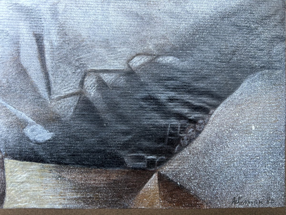 Paul Ackerman Roumain lot de deux dessins-photo-1