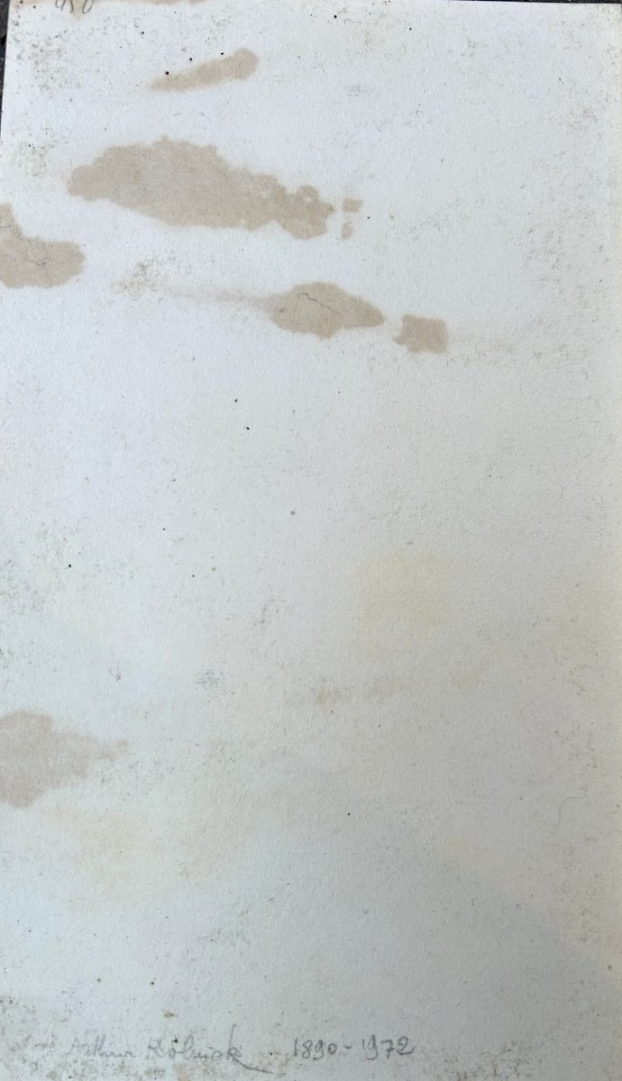 Artur Kolnik Jewish Scene Drawing -photo-2