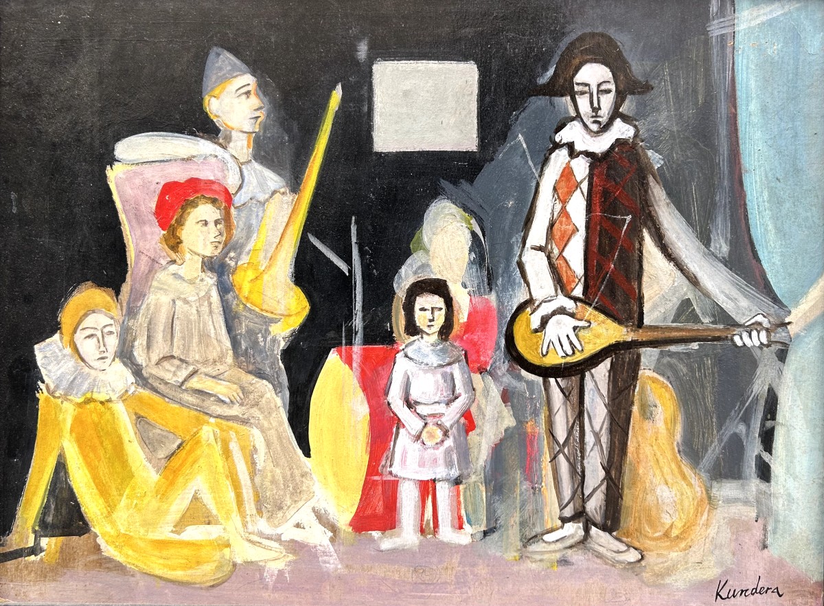 Rudolf Kundera (Brünn 1911 - 2005 Cassis) tchèque Arlequins 