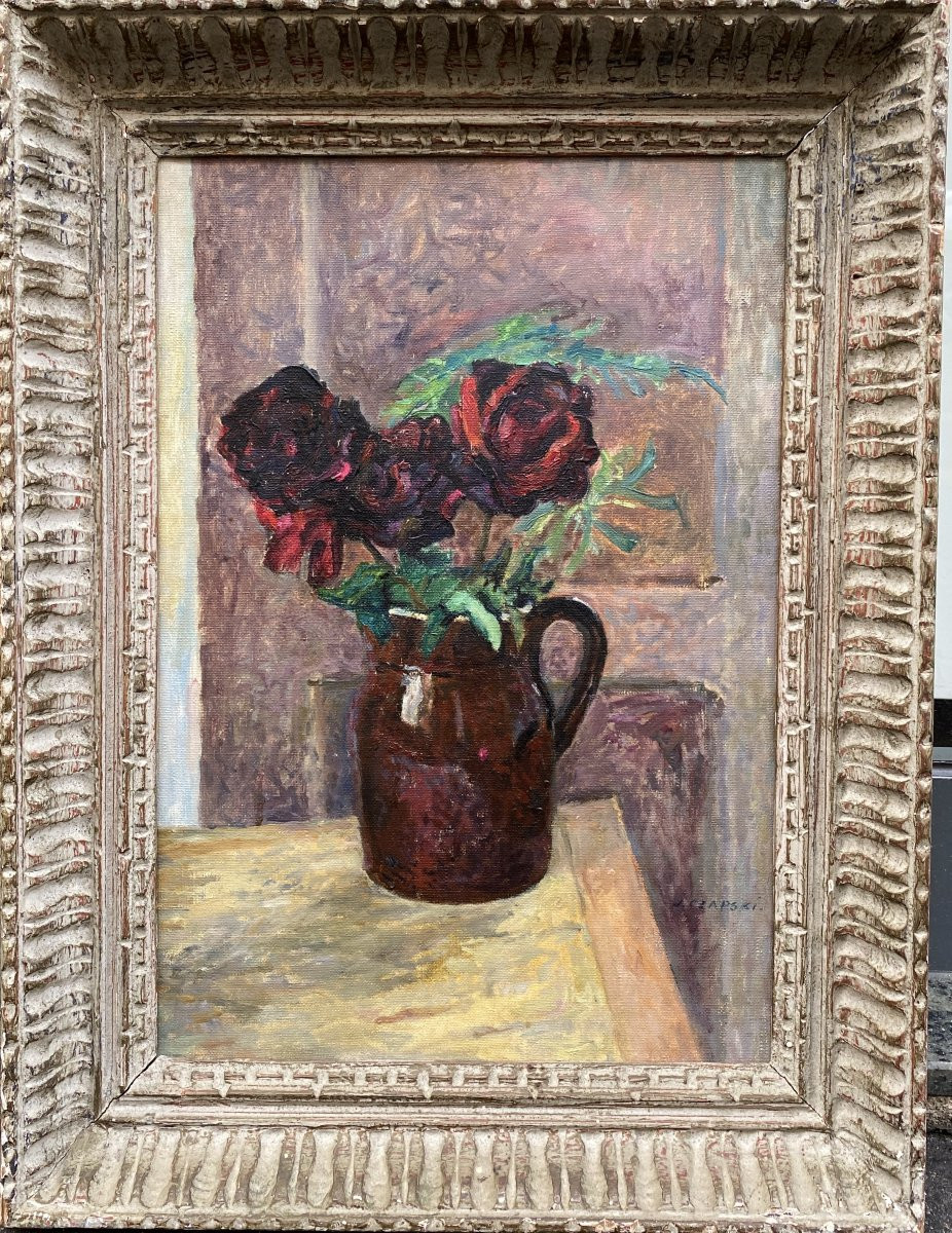 Jozef Czapski (1896 Prague - 1993 Maisons-laffitte) Austria-hungary The Roses -photo-2