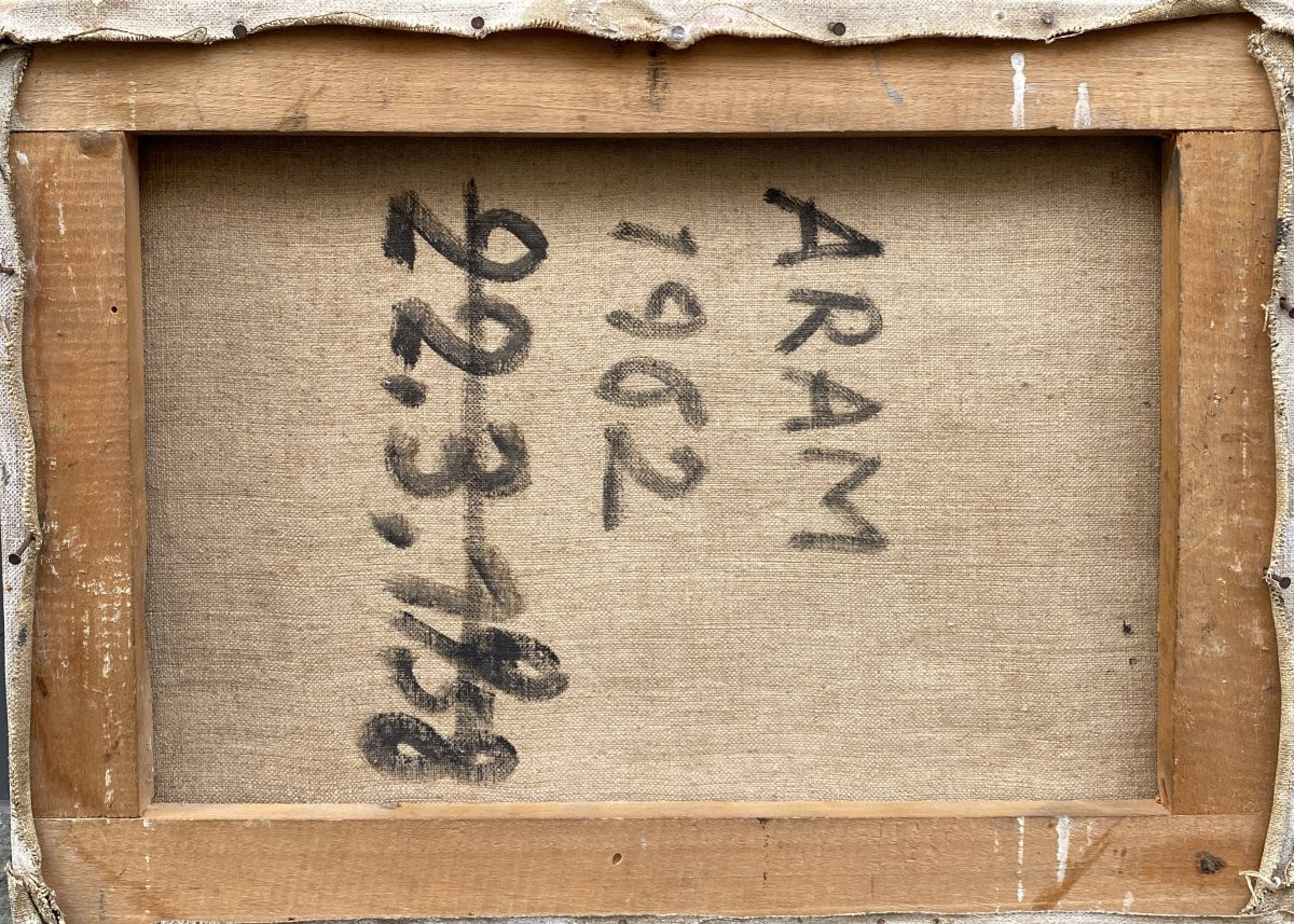 Michael Heinrich Salomon Gottlieb Known As Aram (1908 Storozynetz - 1998 Paris) Ukraine Abstraction -photo-2