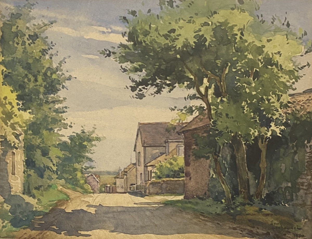 Louis Lechaudel (xix - XX) Alley Of Le Pouldu