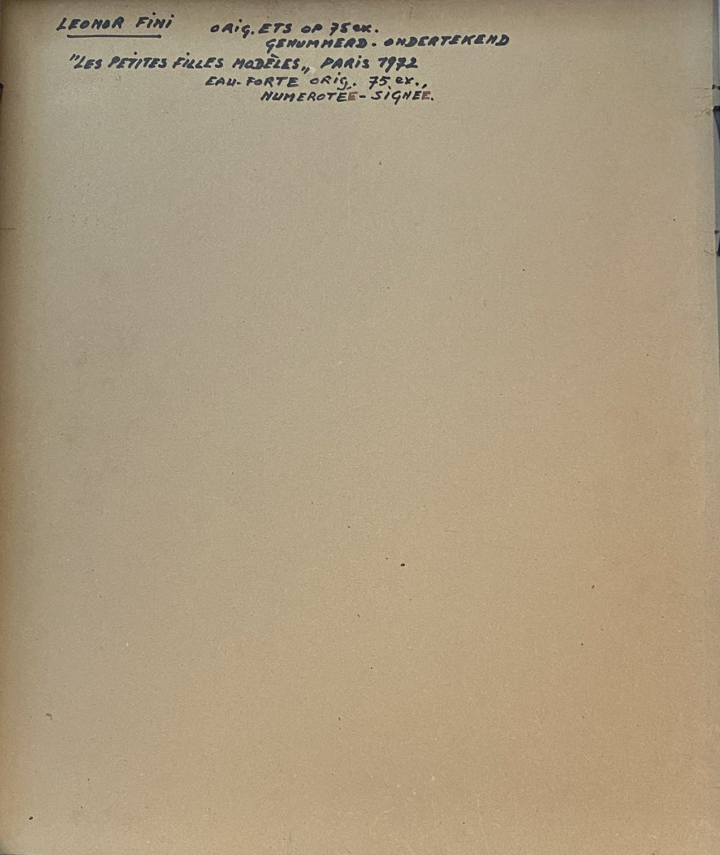 Leonor Fini (1907 Buenos Aires - 1996 Aubervilliers) Argentine Les petites filles modèles -photo-3