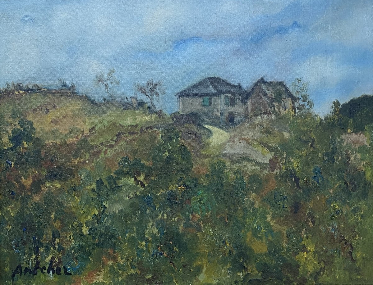 Isaac Antcher (1899 Peresecina - 1992 Malakoff) Romania Landscape 