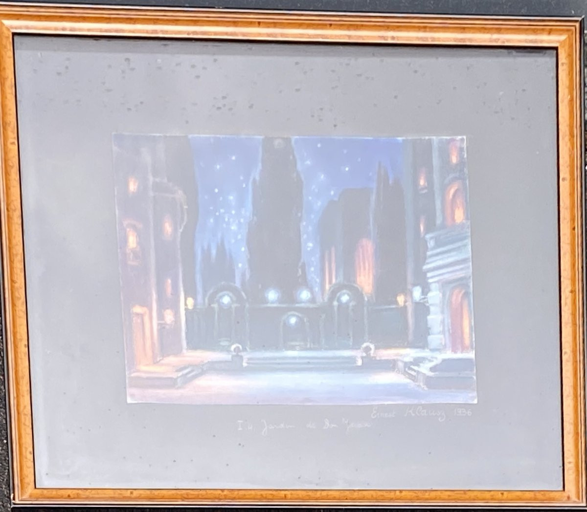 Ernest Klausz (1898 Eger -1970) Hongrie Projet de décor -photo-2