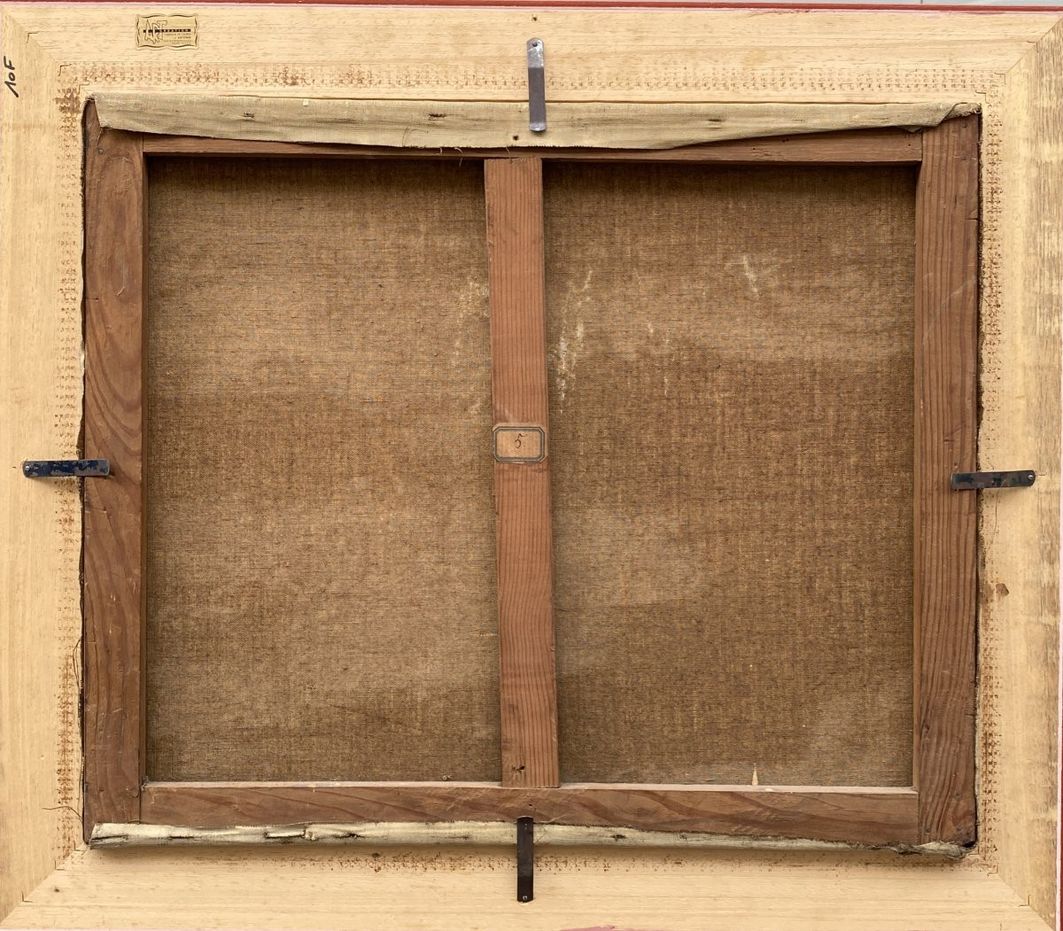 Emmanuel-Charles Bénézit (1887 Paris - 1975 Hyères) Paysage aux environs de Bormes les Mimosas-photo-2