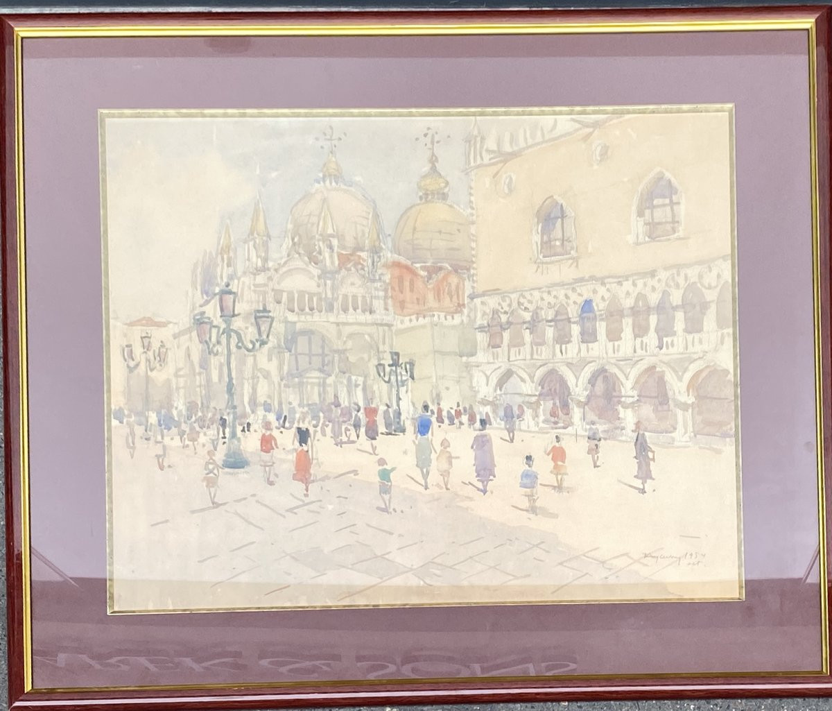 Vassyl Krytchevsky (1873 Gouvernement de Kharkov - 1952 Caracas) Ukraine Venise -photo-4