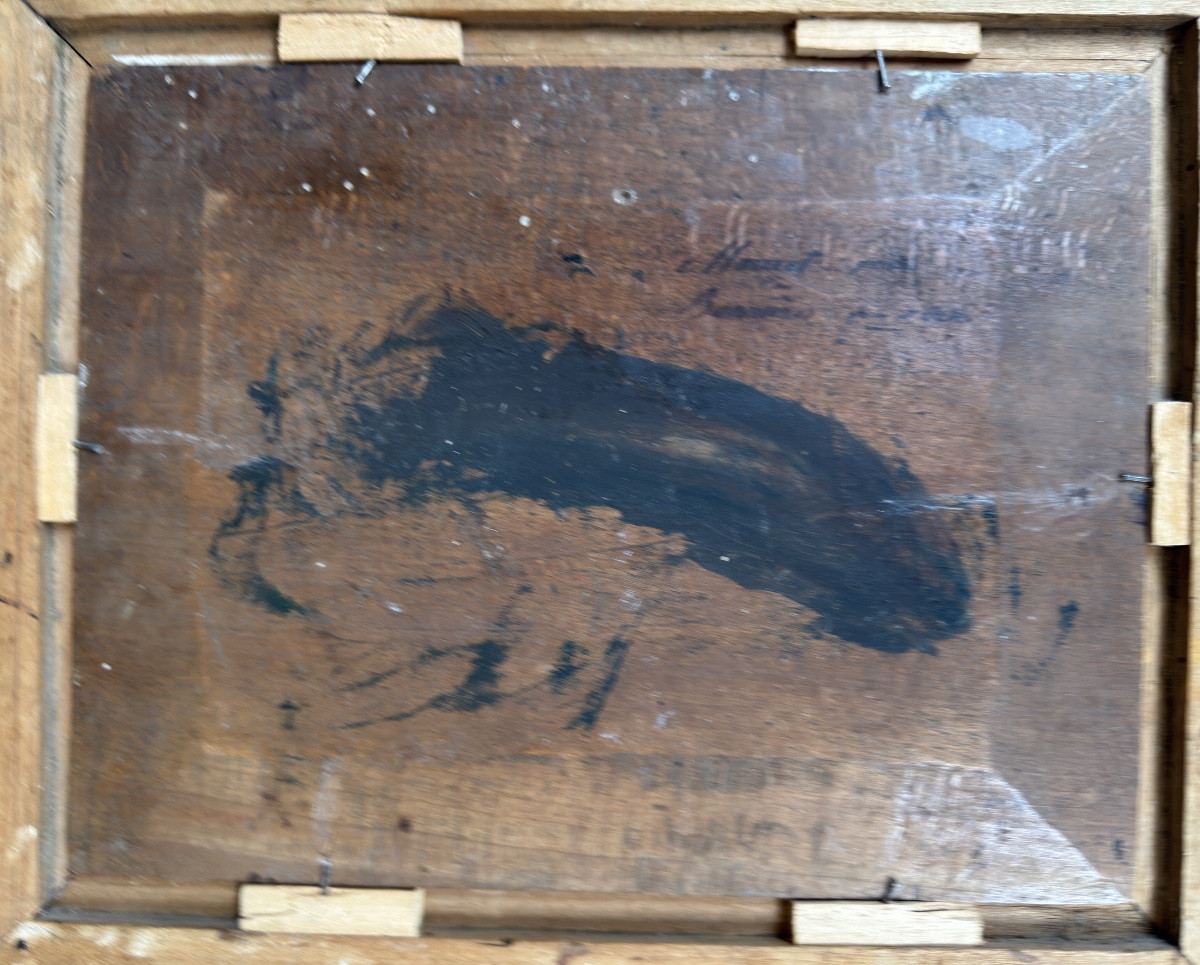 Achille Ernest MOURET (1817-1897) Nature morte aux raisins et poires -photo-4