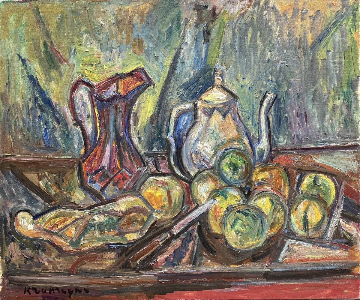 Pinchus Krémègne (1890 Zaloudock - 1981 Céret) français d'origine lituanienne Nature Morte 