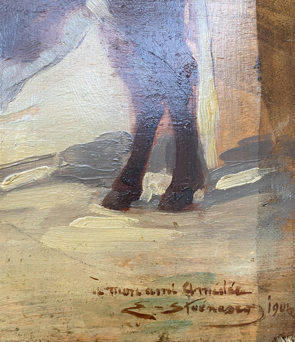 Eustațiu Stoenescu (1884 Craiova - 1957 New York) Romania The Calf -photo-3