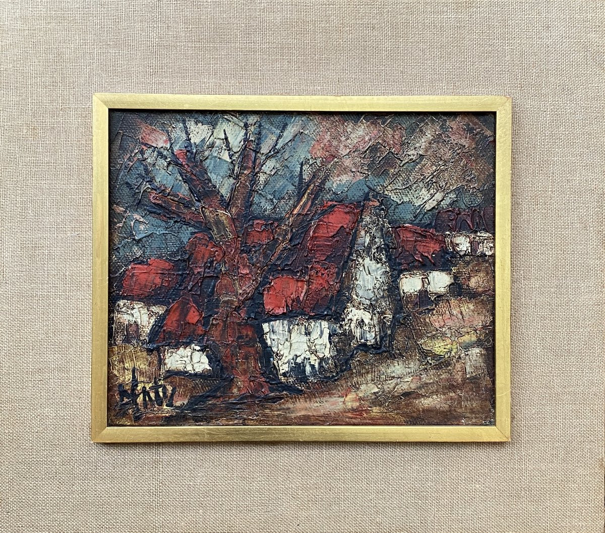 Henry d'Anty (1910 Paris - 1998 Villefuif) Les maisons -photo-3