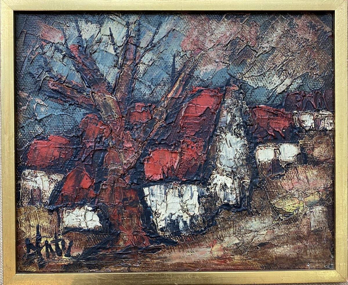 Henry d'Anty (1910 Paris - 1998 Villefuif) Les maisons -photo-4