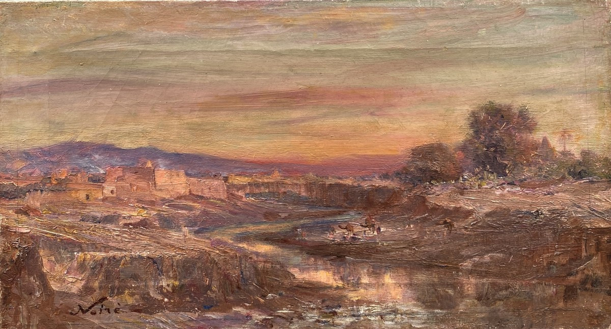 Maxime Noiré (Guinglange 1861 - Alger 1927) L'Oeud de Bou Saada