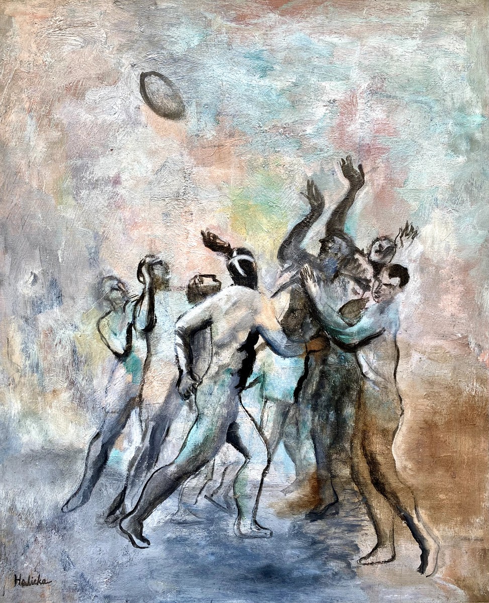 Alice Halicka (krakow 1894 - Paris 1975) Poland Rugby Players 