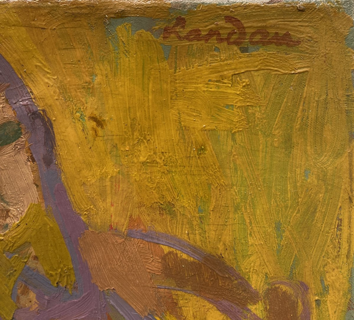 Zygmunt Landau (łódź 1898 - Tel-aviv 1962) Poland Portrait Of A Man With Water-photo-2