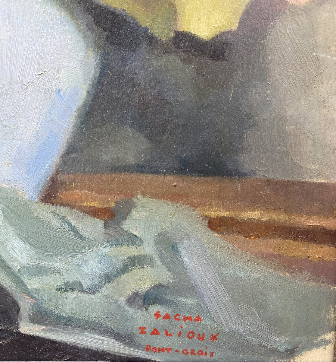 Sacha Zaliouk (radomychl 1887 - Paris 1971) Russian Empire Bouquet Of Flowers-photo-2