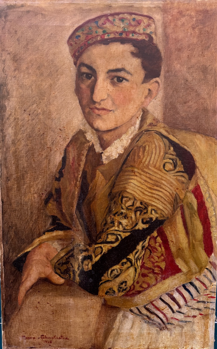 Despina GHINOKASTRA ISTRATI (1912-1977) Portrait d'un jeune garçon roumain 1938