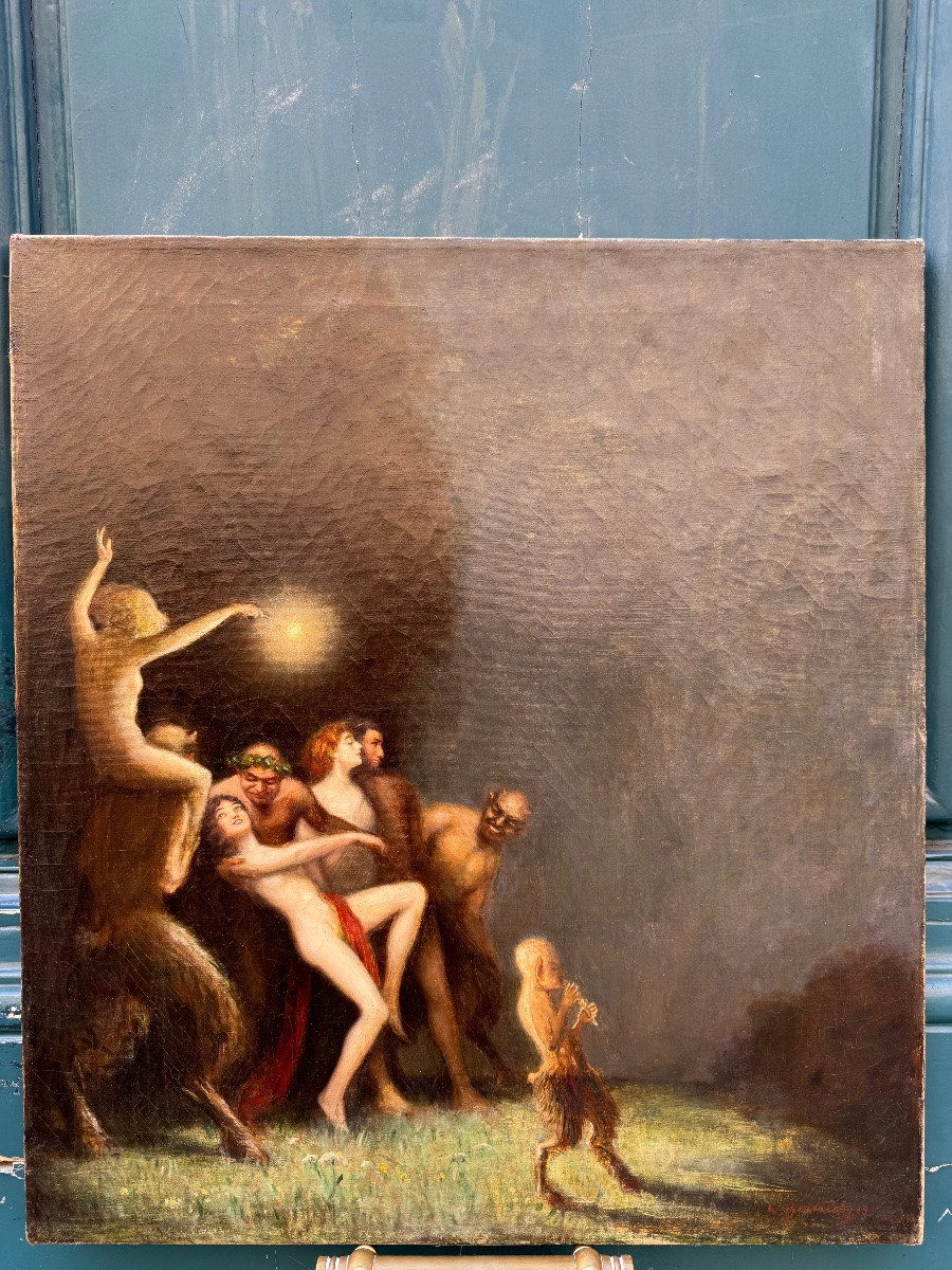 Walter Bernuth (1902-1987) Bacchanal Scene 1948-photo-4