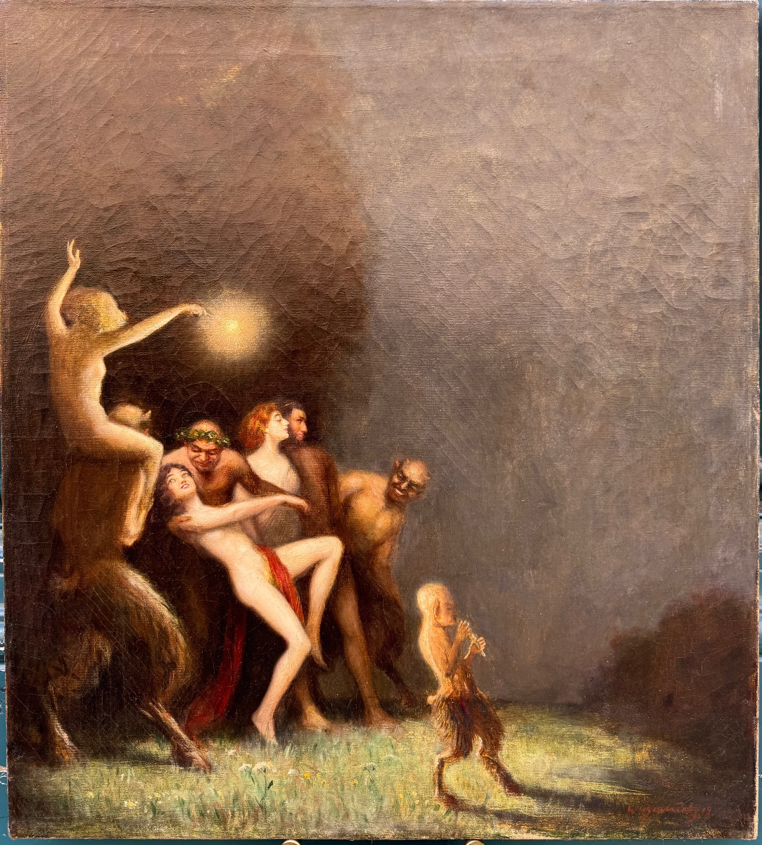 Walter Bernuth (1902-1987) Bacchanal Scene 1948