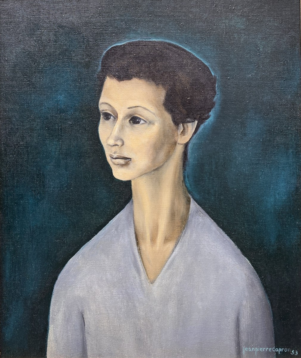 Jean Pierre Capron (cannes 1921 - Paris 1997) Portrait Of A Young Man