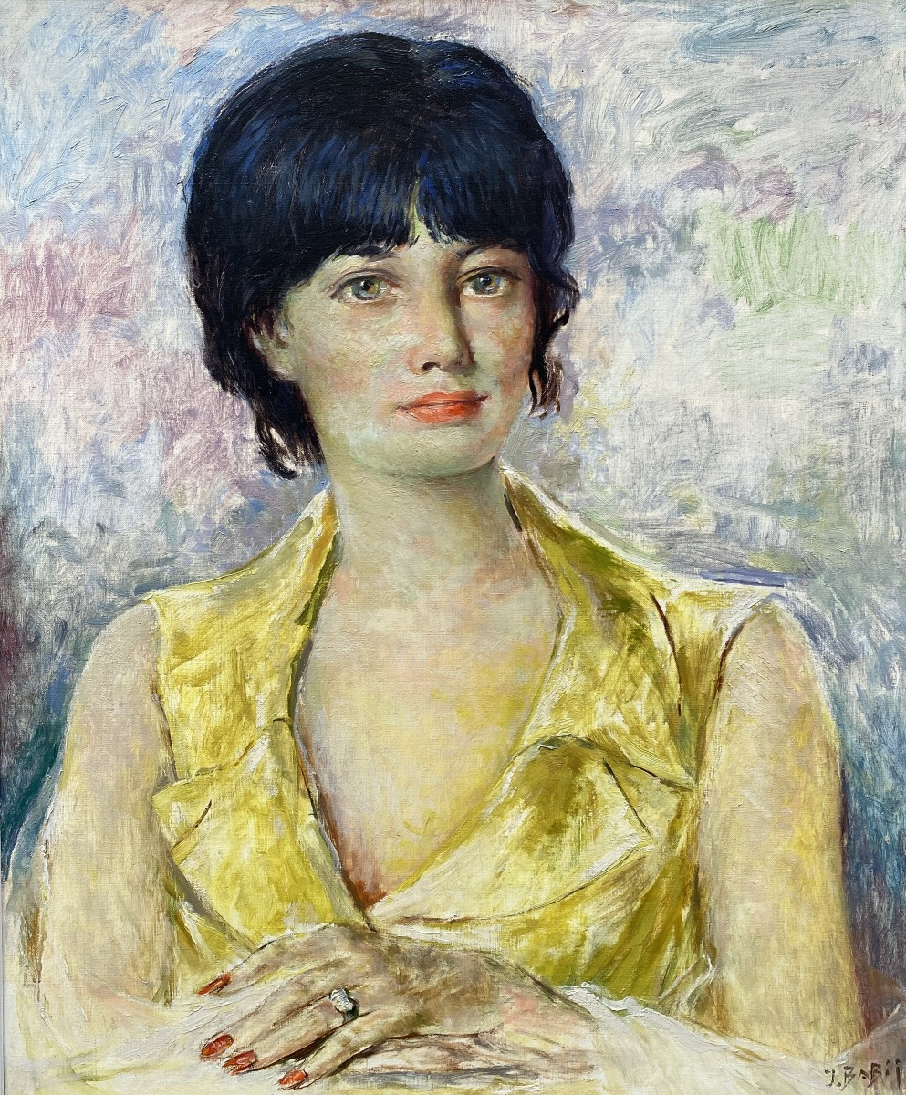Ivan Babij (Yelysavethrad 1886 - circa 1974) Ukraine Portrait de madame Geffano 