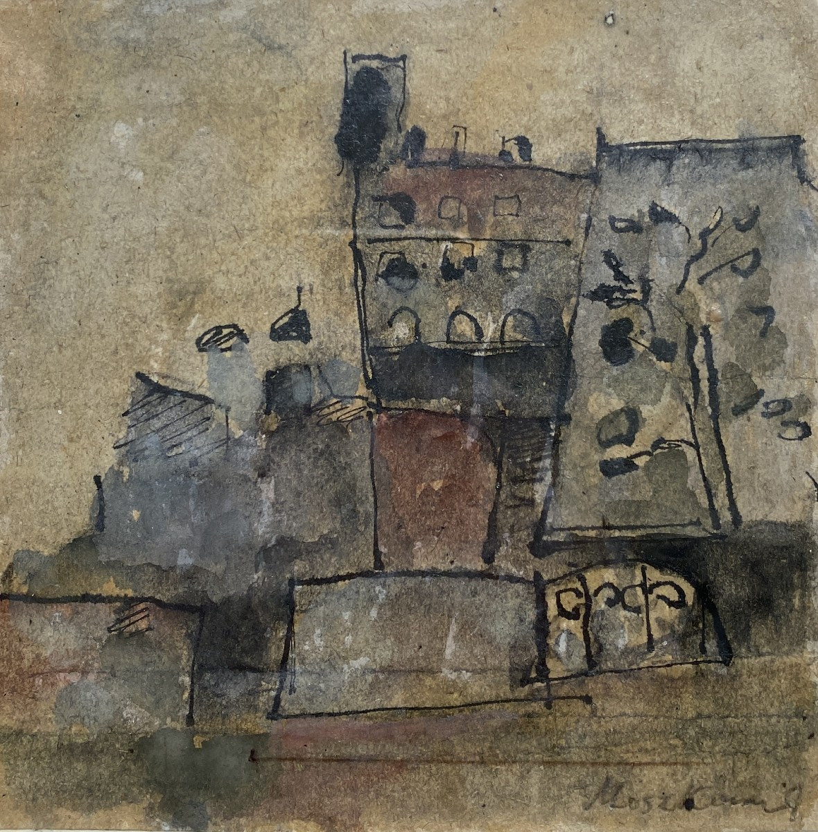 Symcho Moszkowicz (łódź 1915 - Sweden 1966) Poland Landscape