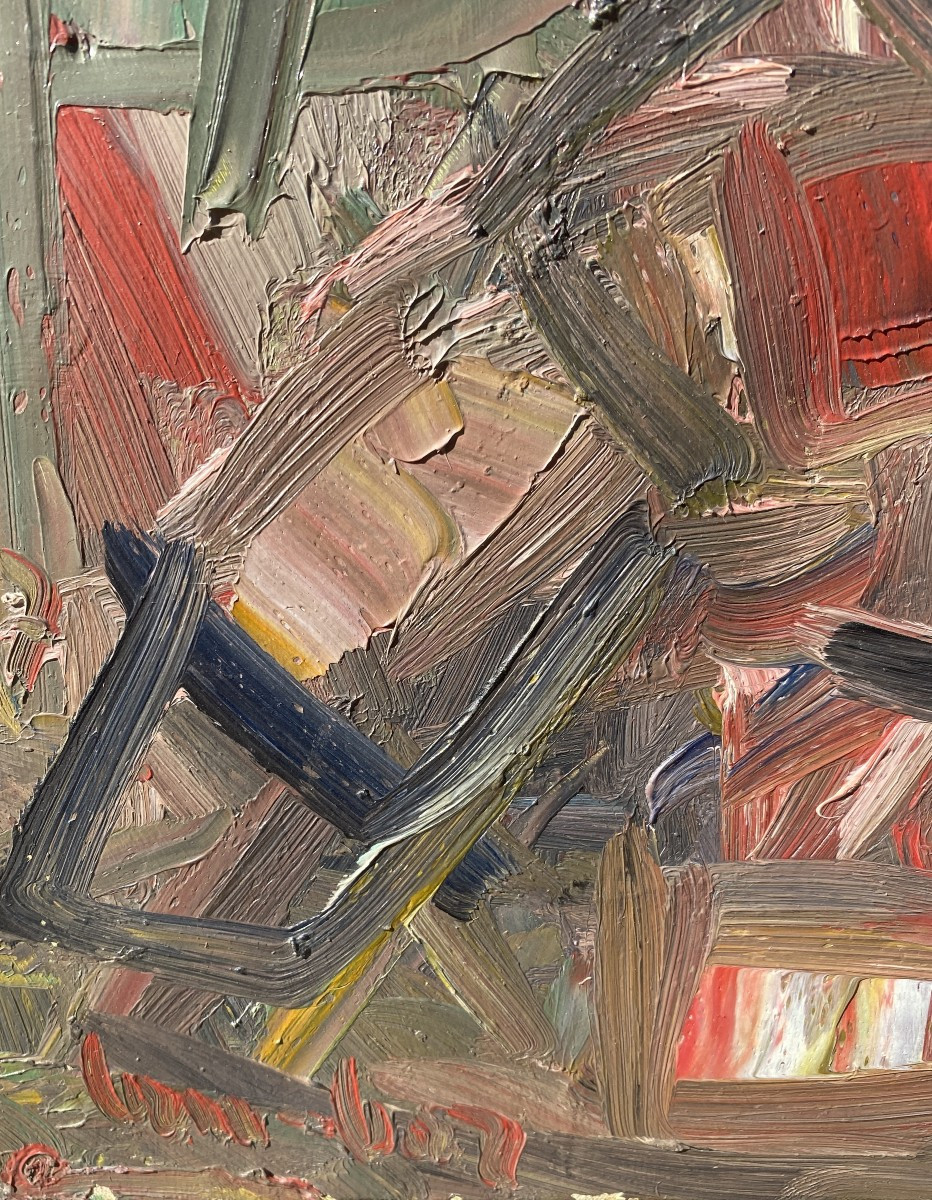 David Lan Bar (rava Rouska 1911 - Paris 1992) Ukraine Abstract Composition