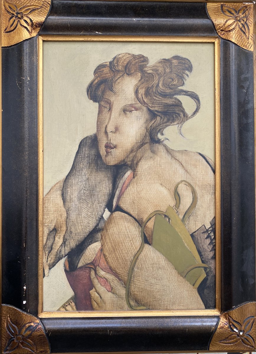 Jean Pierre Ceytaire (1946 Paris) Portrait Of A Woman-photo-2