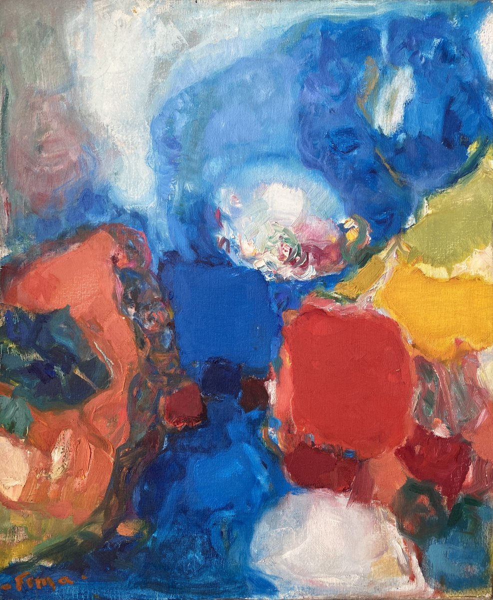Fima Roeytenberg Ephraïm (Harbin 1914 - Jérusalem 2005) Chine Composition abstraite 