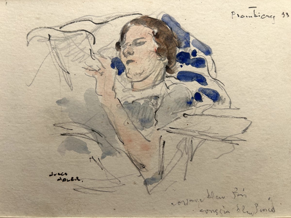 Jules ADLER (Luxeuil les Bains 1865 - Nogent sur Marne 1952) femme à la lecture 