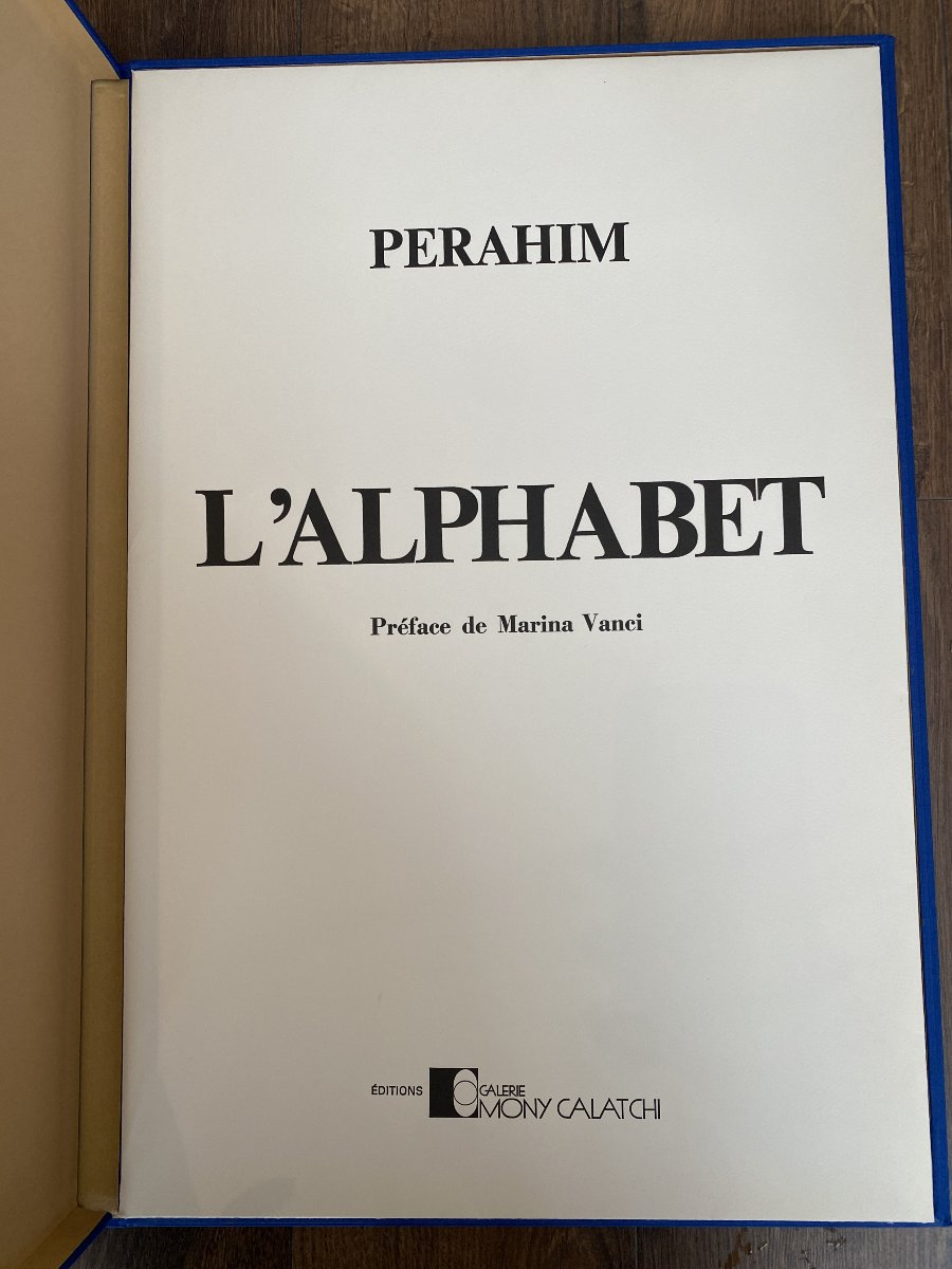 Jules Perahim (bucharest 1914 - Paris 2008) Romania The Alphabet-photo-2