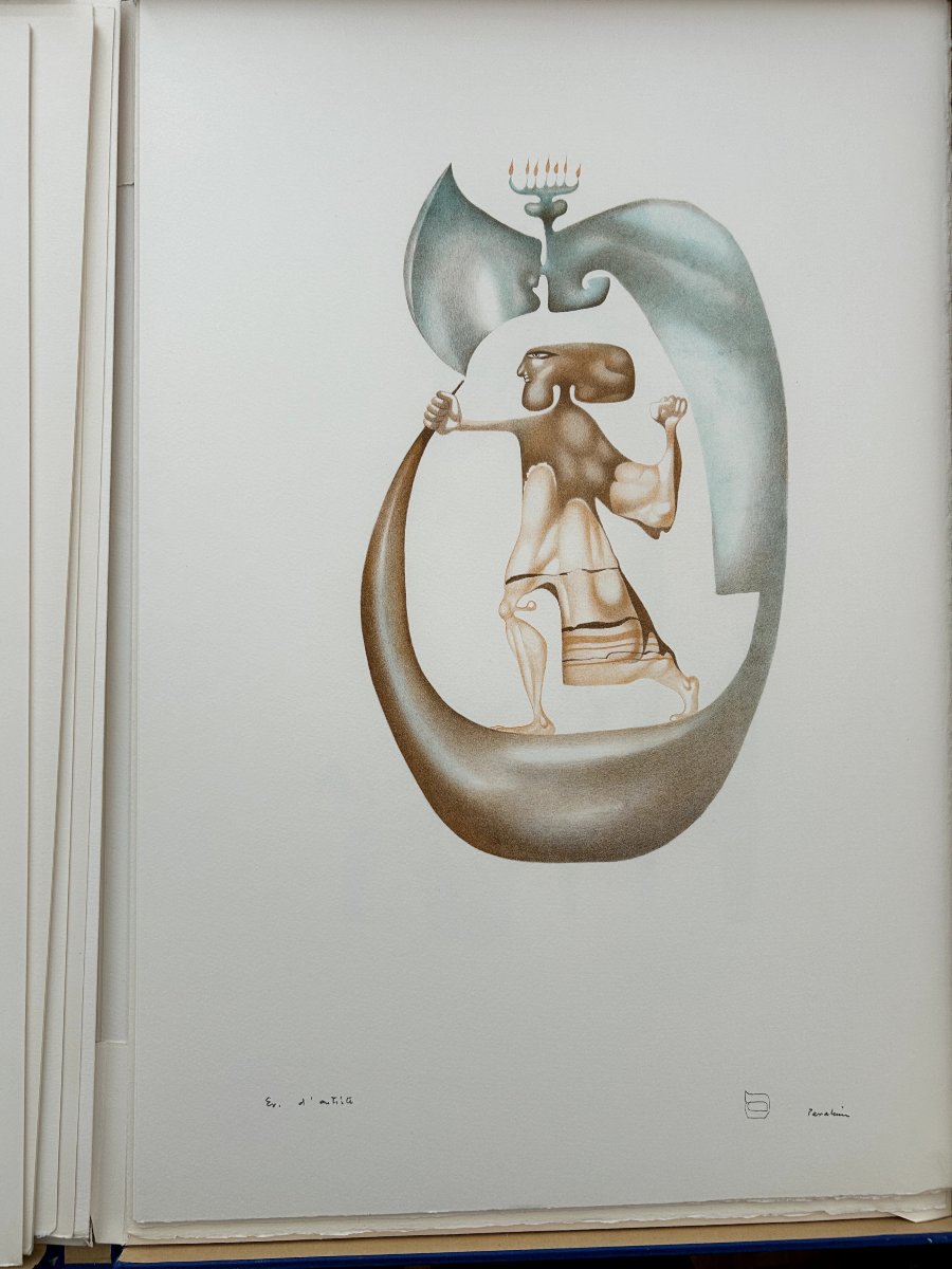 Jules Perahim (Bucarest 1914 - Paris 2008) Roumanie L'Alphabet -photo-2