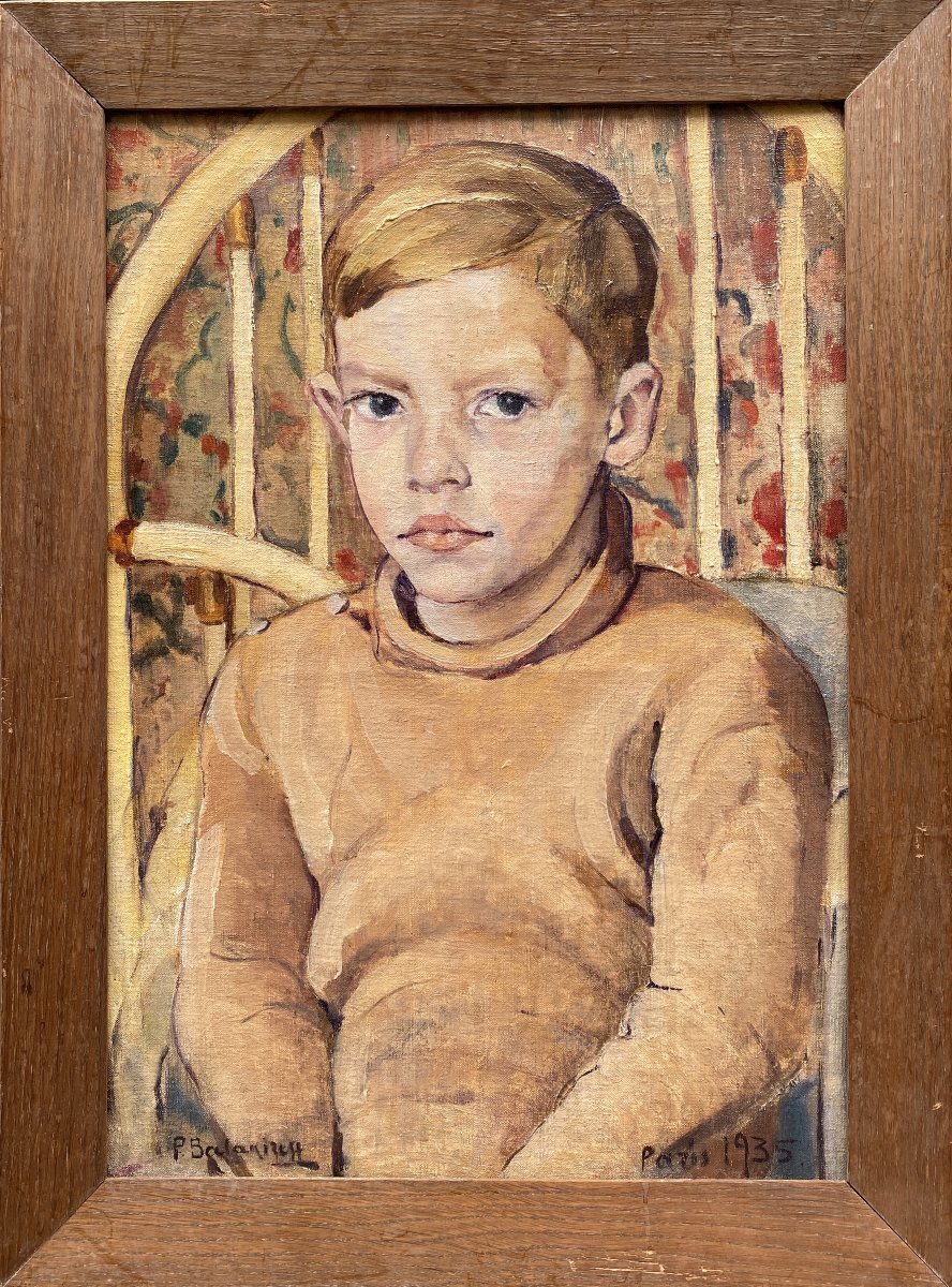 Pavel Balakirev (1914-1968) Russie Portrait d'un jeune homme-photo-2