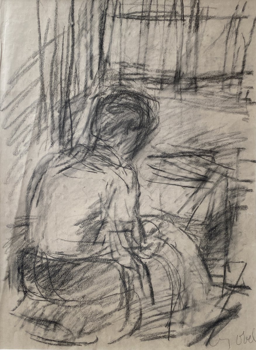 Béla Czóbel (budapest 1883 - Budapest 1976) Hungary Woman In An Interior