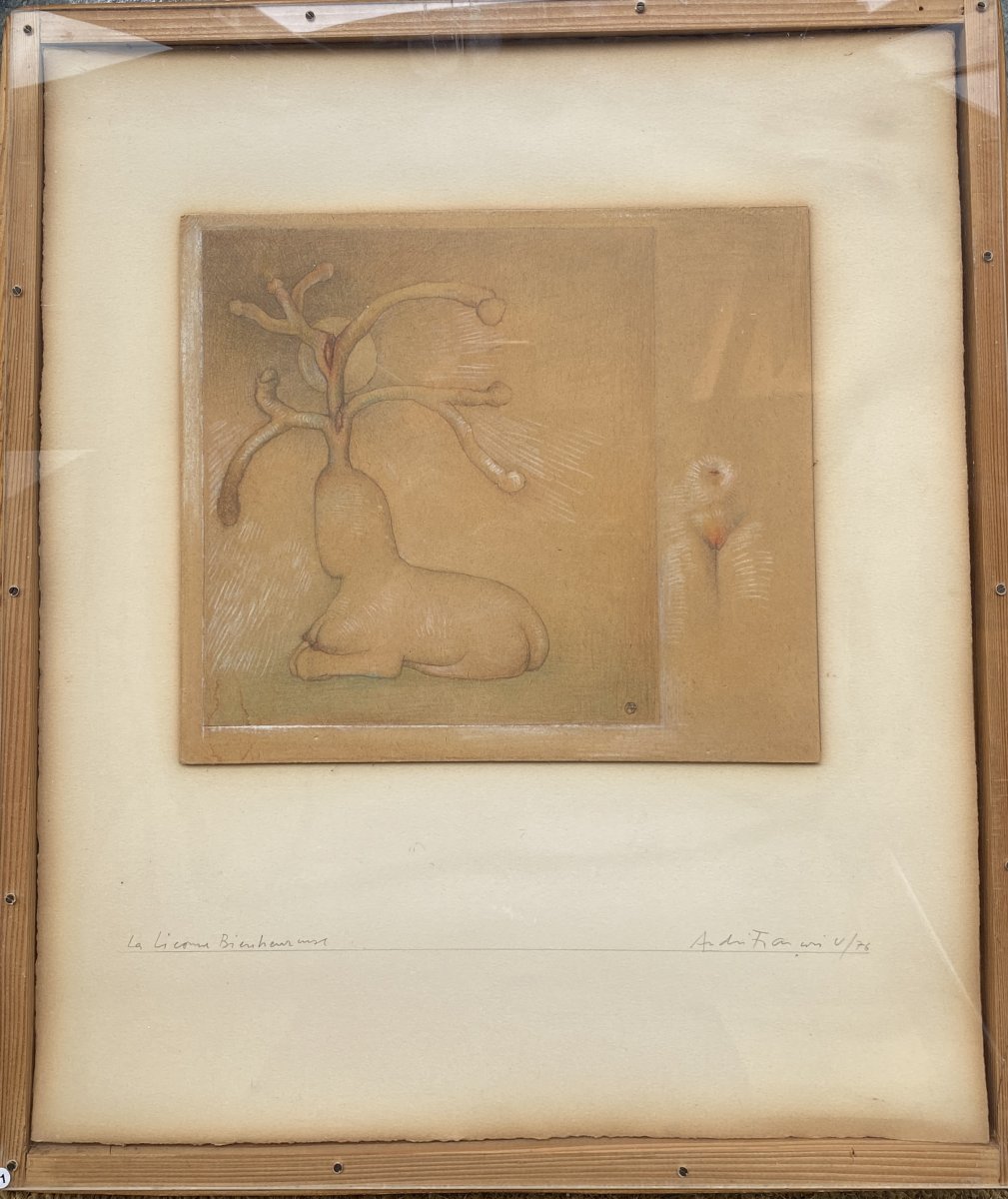 André François (Timișoara 1915 - Grisy-les-Plâtres 2005) Roumanie La licorne bienheureuse -photo-2