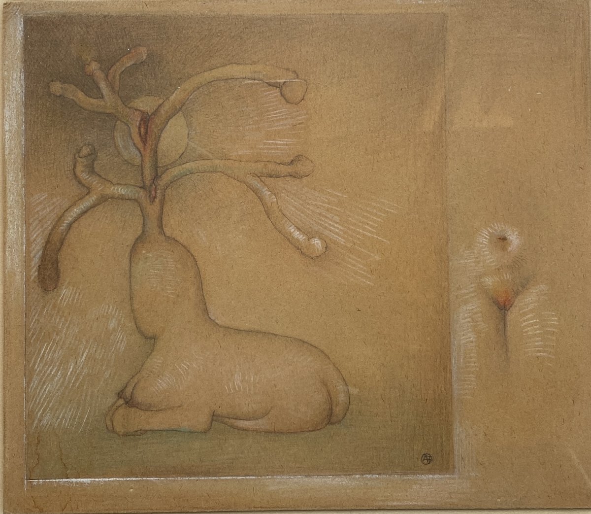 André François (Timișoara 1915 - Grisy-les-Plâtres 2005) Roumanie La licorne bienheureuse 