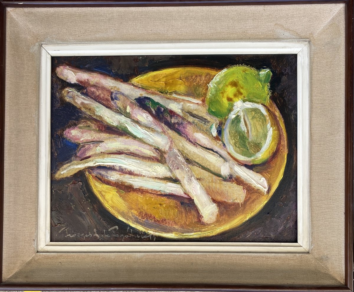 Georges A. De Pogedaieff (1897–1971) Russia Still Life With Asparagus -photo-2
