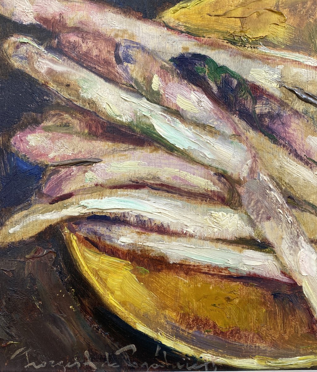 Georges A. De Pogedaieff (1897–1971) Russia Still Life With Asparagus -photo-3