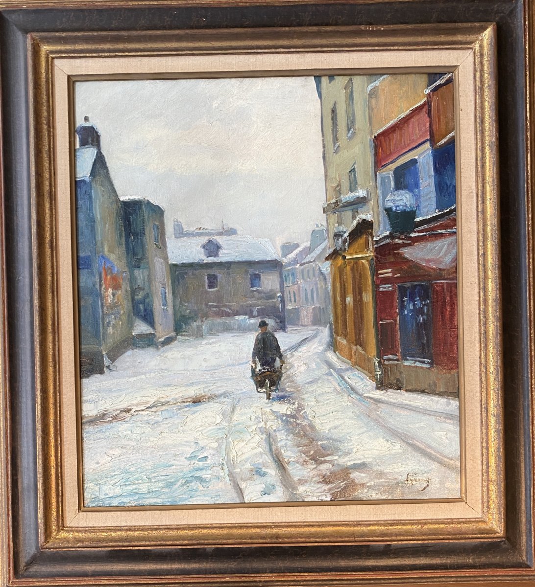 Josef Syrovy (Přerov nad Labem 1879- Prague 1956) Tchéquie Ville enneigée -photo-2