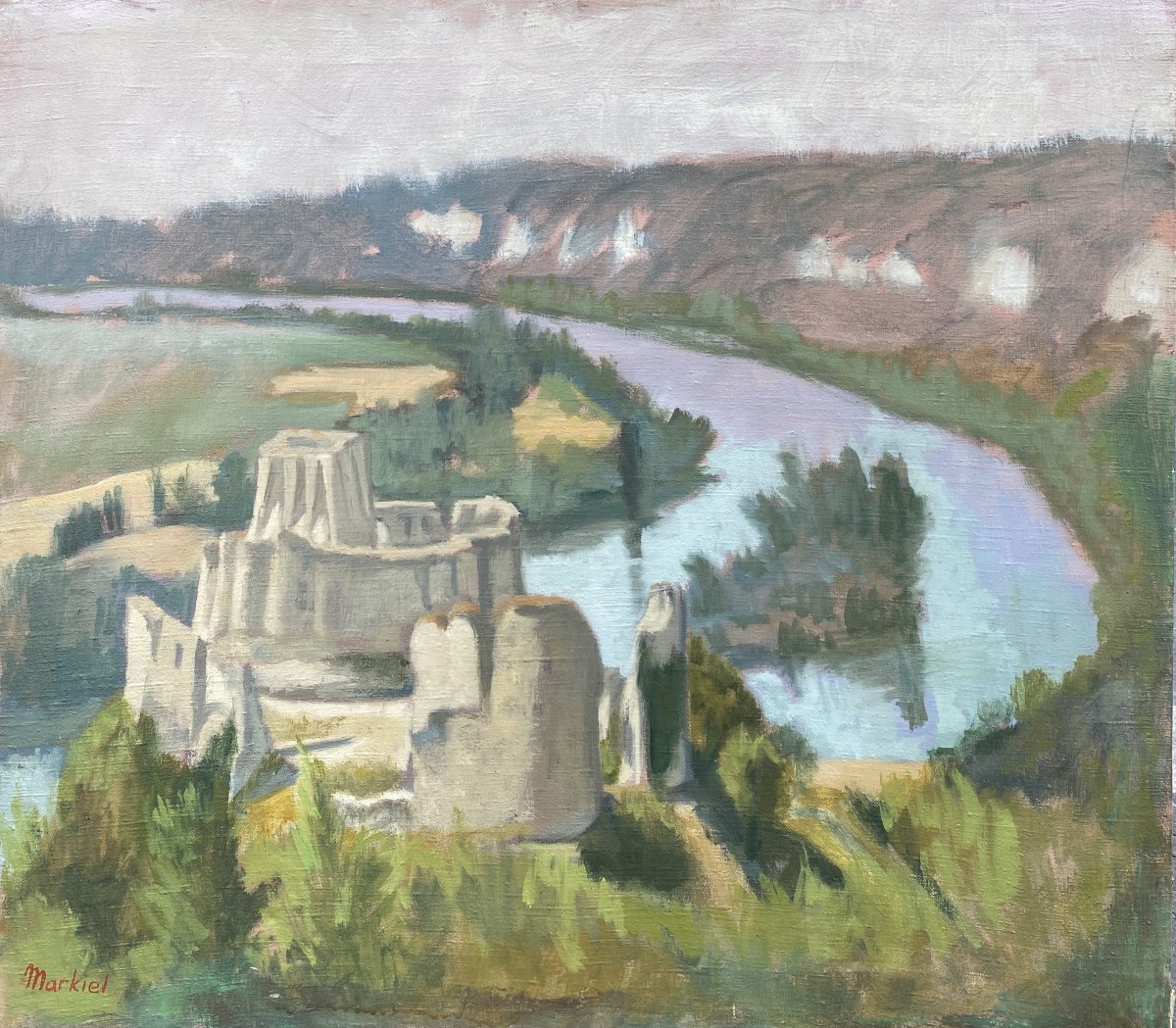 Jacob Markiel (Łódź 1911 - Paris 2006) Pologne Forteresse du château Gaillard Les Andelys 