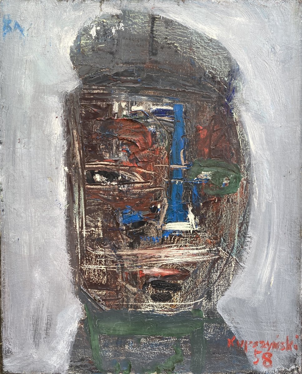 Zbigniew Kupczynski  (vilnius 1928 – Vancouver 2024) Poland Abstract Figure 