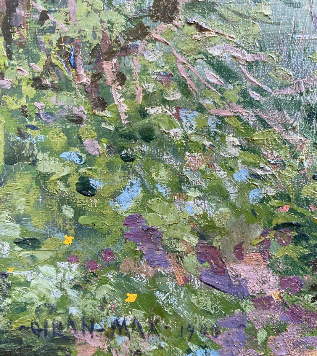 Léon Giran Max (paris 1867–paris 1927) The Banks Of The Oise -photo-2