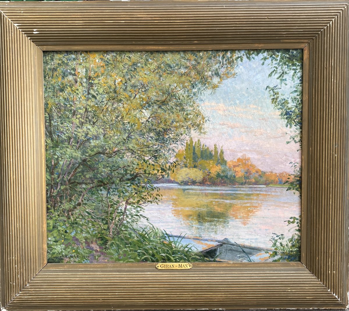 Léon Giran Max (paris 1867–paris 1927) The Banks Of The Oise -photo-4