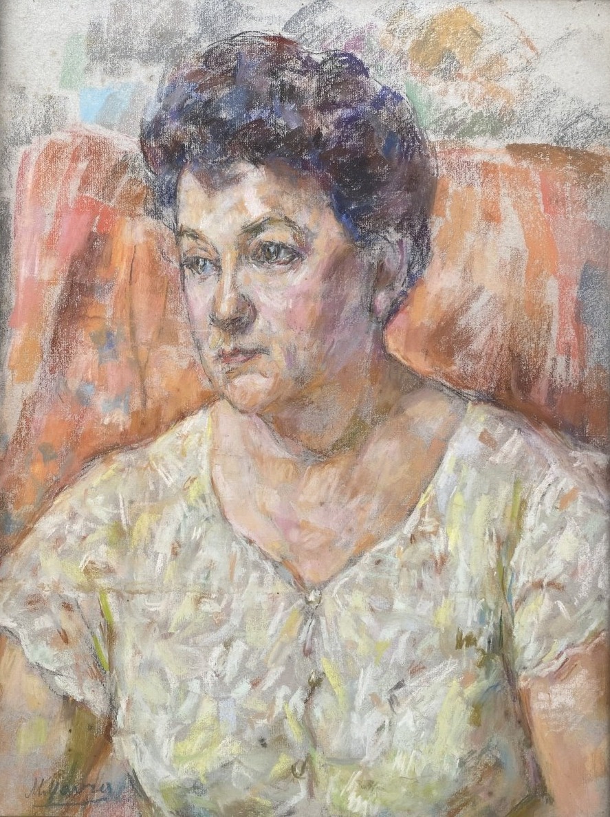Mania Mavro (Odessa 1889- Paris 1969) Ukraine Portrait d'une dame 