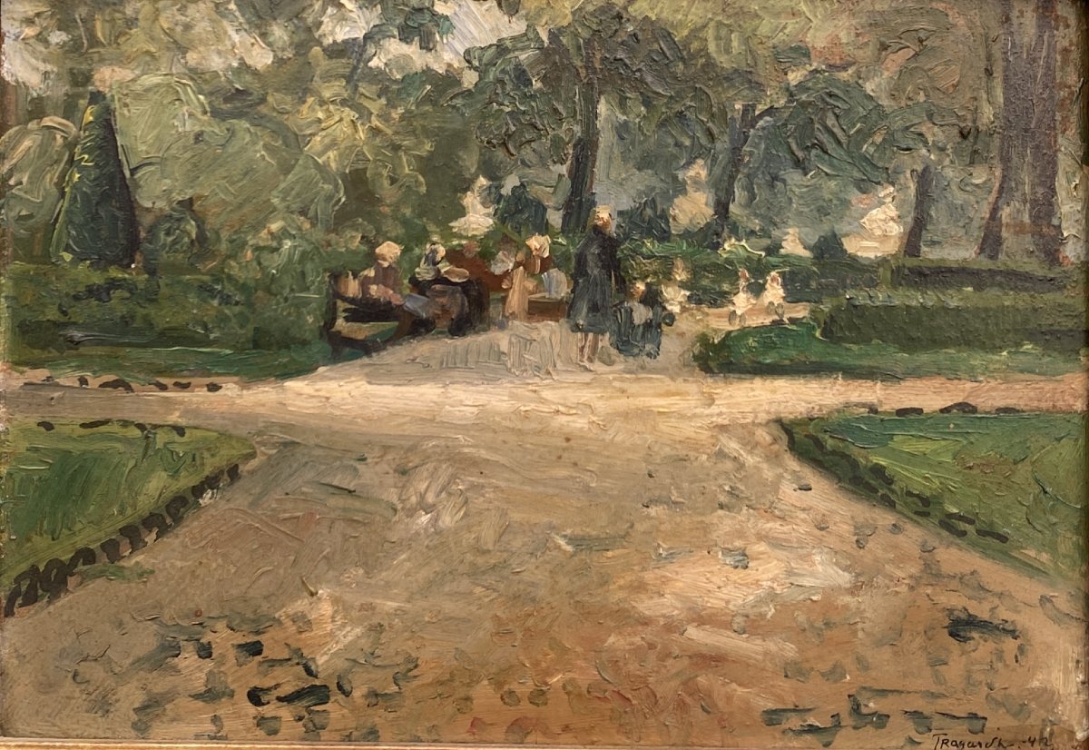 Bjorn Tragardh (1908-1998) Suède Parc parisien 