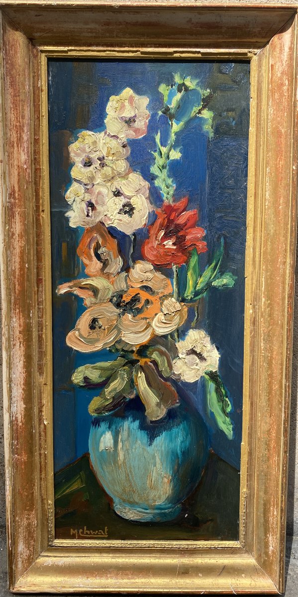 Molli Chwat (Białystok 1888 - Paris 1979) Pologne Grand bouquet -photo-2